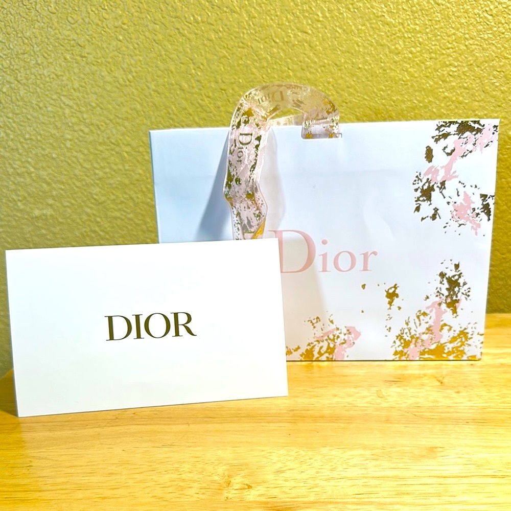 Dior Floral Gift Bag with Card